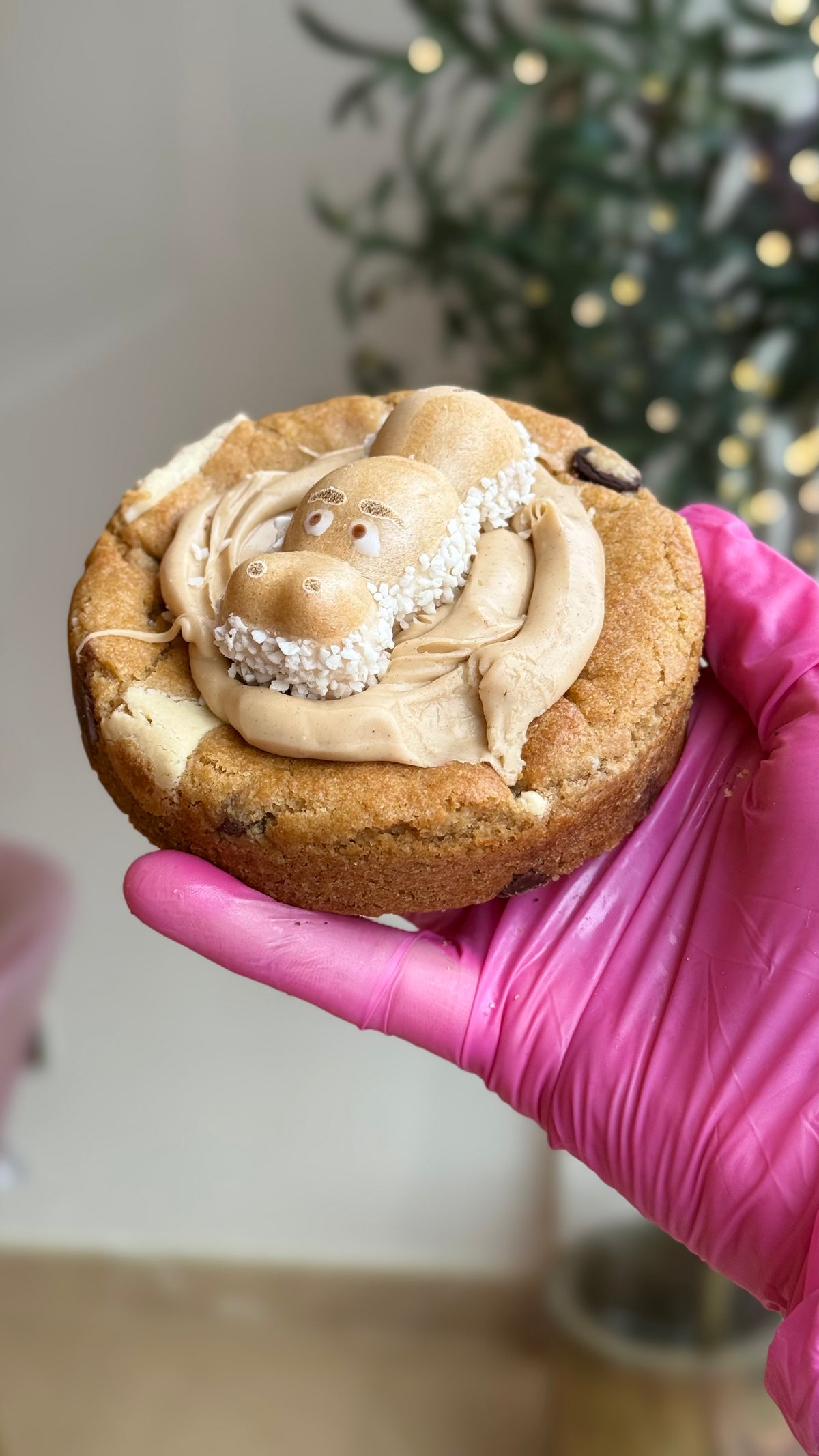 Happy Hippo Kinder Loaded Cookie from Bonnies Glamour Bakes