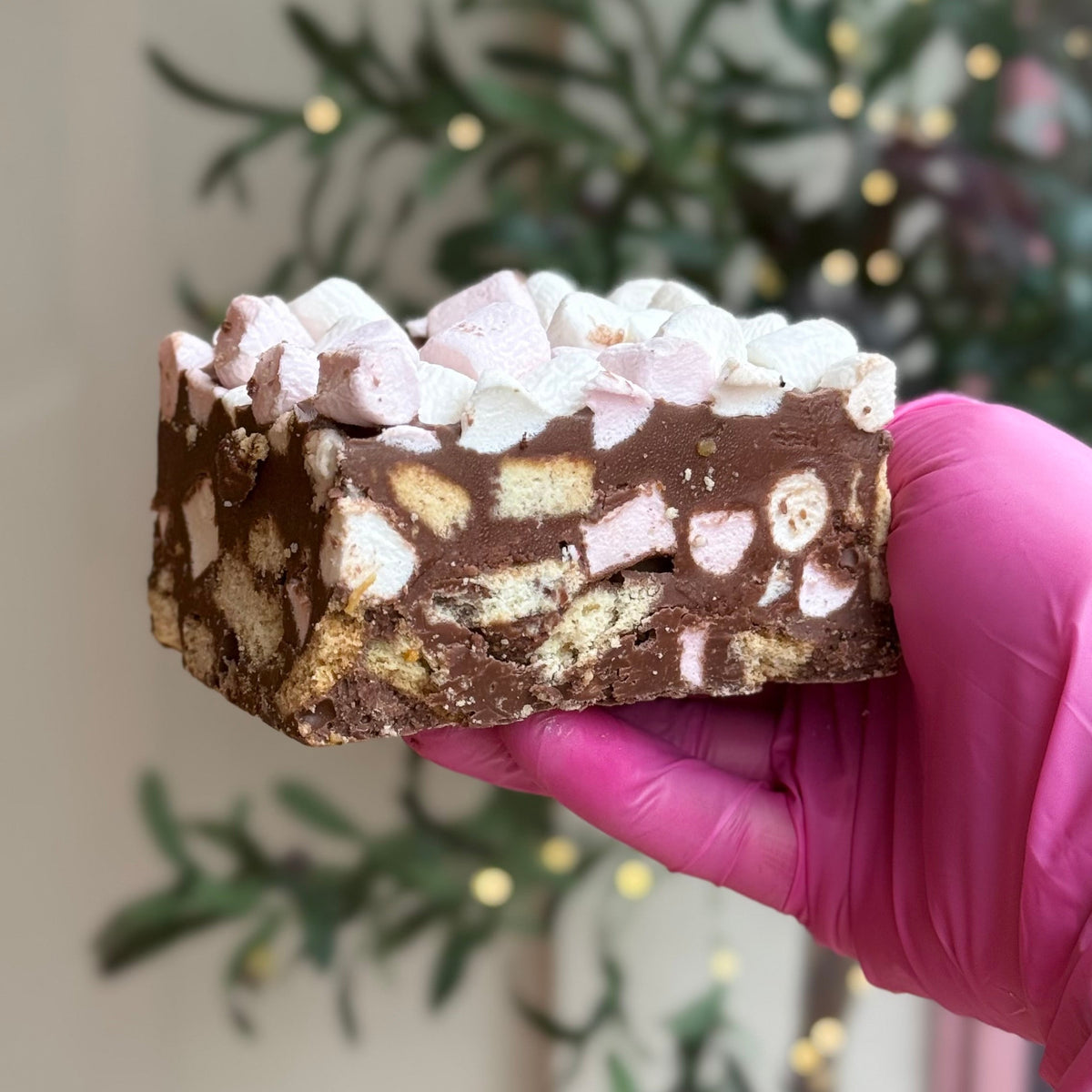 Rocky Road with chocolate, biscuit and marshmallow pieces