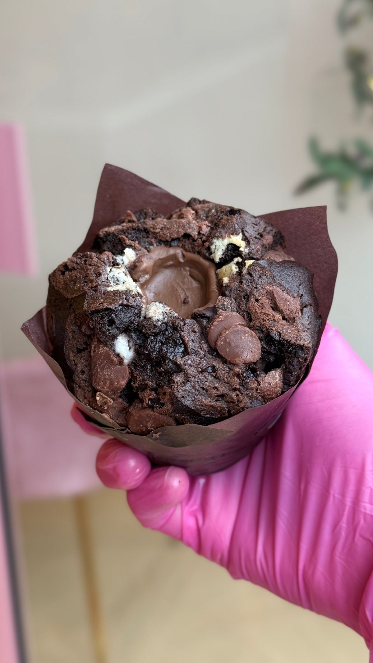 Chocolate muffin from Bonnies Glamour Bakes bakery